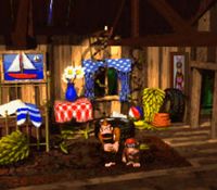 une photo d'Ã©cran de Donkey Kong Country sur Nintendo Super Nes